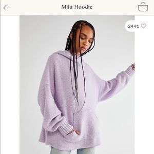 Oversized Free People Fuzzy Hoodie